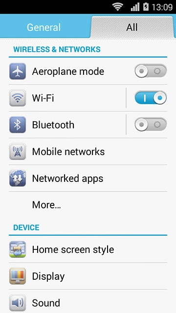 Press Bluetooth.