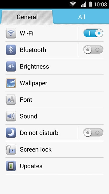 Press Wi-Fi.