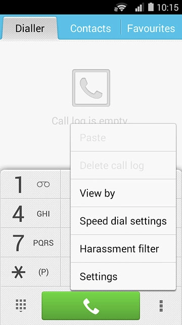 Press Settings.