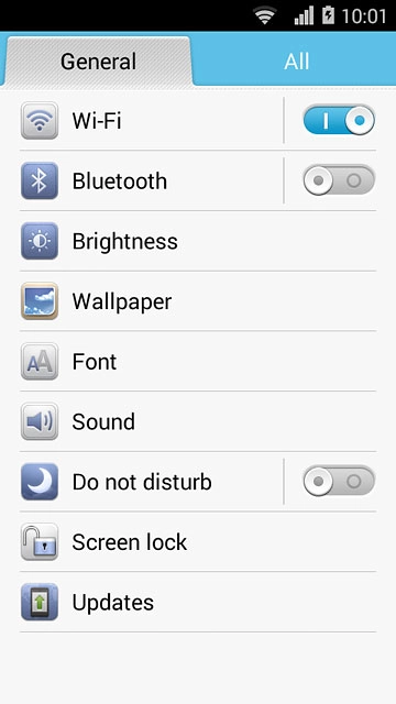 Press Screen lock.