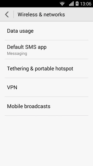 Press Tethering & portable hotspot.