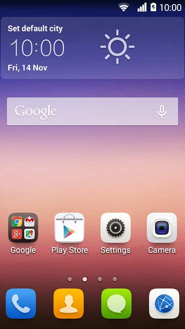 Press the browser icon.