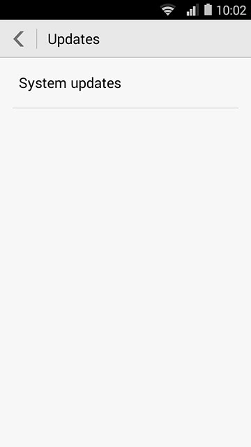 Press System updates.