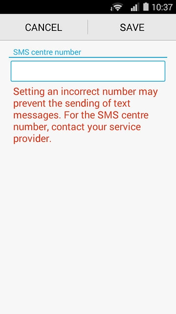 Key in +61415011501 and press SAVE.