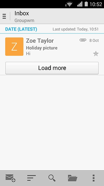 Press the menu icon.