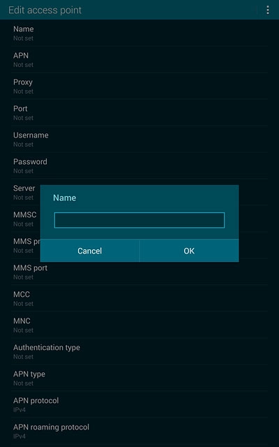 Key in Vodafone MMS and press OK.
