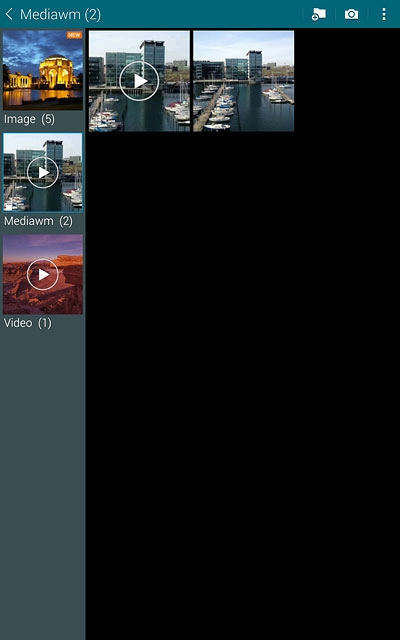 Go to the required folder.Press and hold the required file.