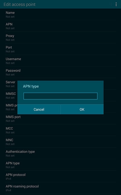 Key in mms and press OK.