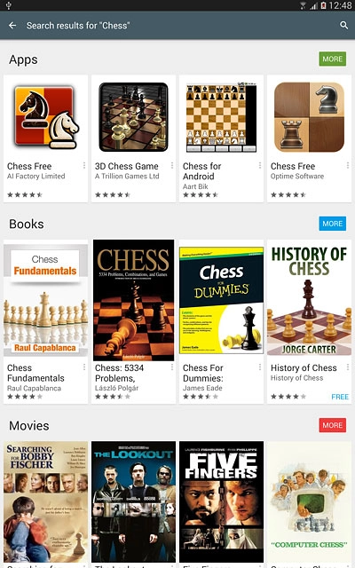 Press the required app.