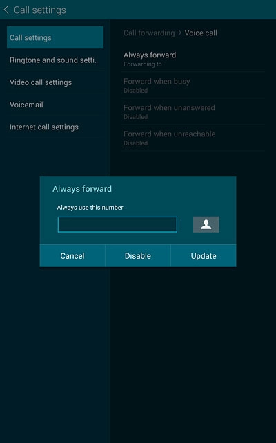 Press Disable.Repeat until all diverts have been cancelled.