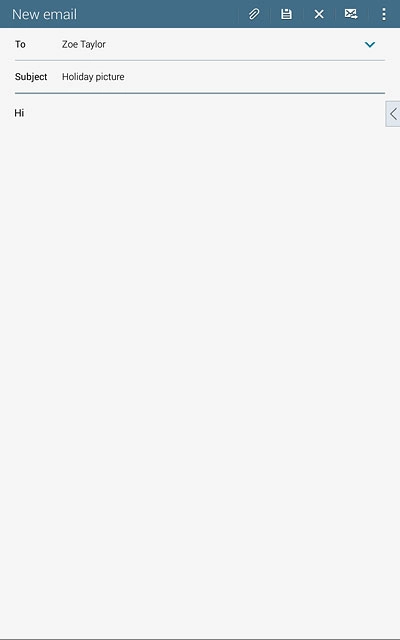 Press the attachment icon.