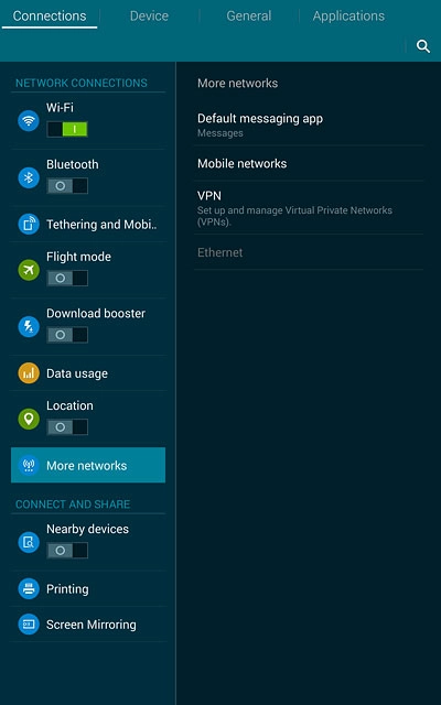 Press More networks.