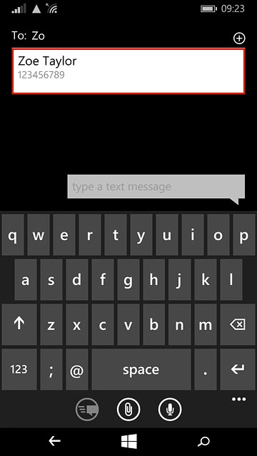 Key in the first letters of the required contact.Matching contacts are displayed.Press the required contact.