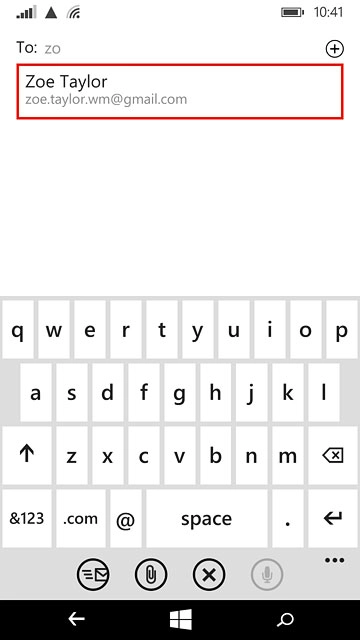 Key in the first letters of the required contact.Matching contacts are displayed.Press the required contact.Repeat the procedure to add more recipients.