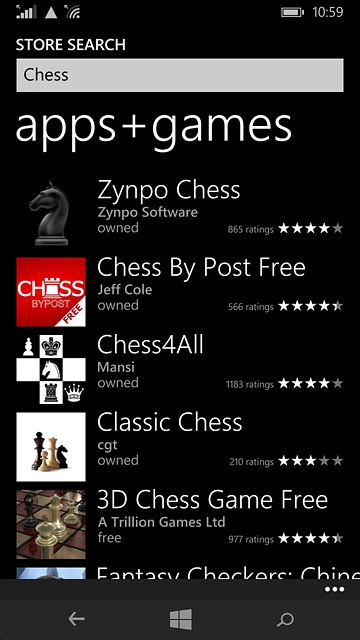 Press the required app.