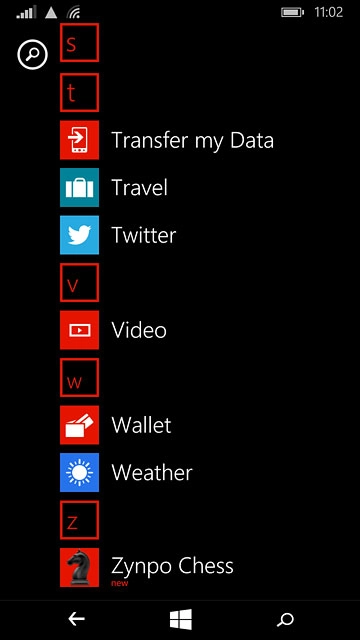 Slide your finger left across the display to open the main menu.Press the app you've just installed.Follow the instructions on the display to use the app.