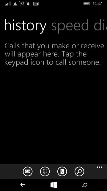 Press the dots in the bottom right corner of the display.