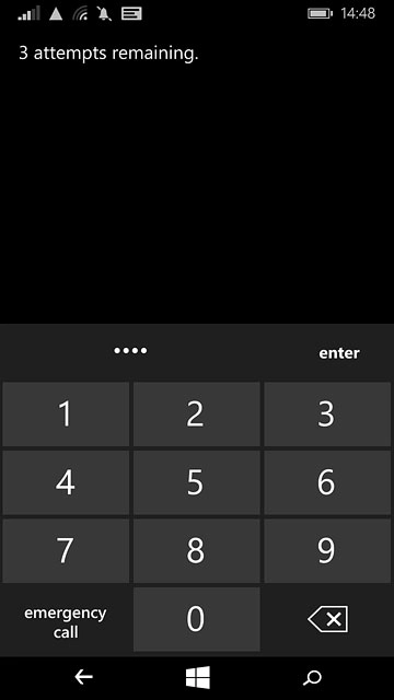 Key in your PIN and press enter.