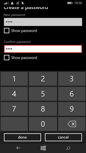 Press done to confirm.