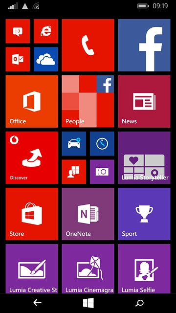 Press the message icon.