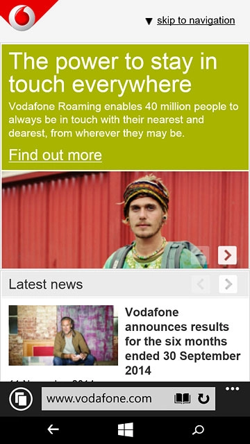 Press the dots in the bottom right corner of the display.