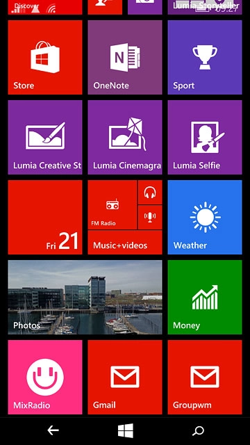 Press the required email account.