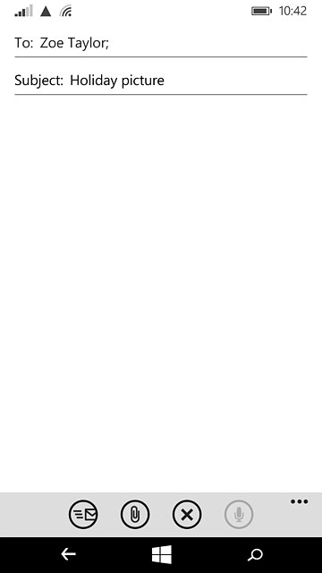 Press the text input field and write the required text.