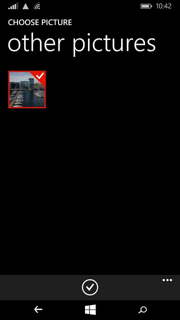 Press the confirm icon.