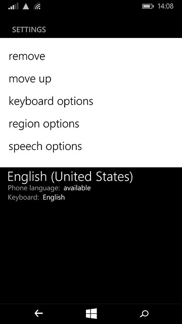 Press move up.Repeat this until the language is at the top of the list.