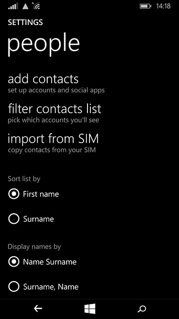 Press import from SIM.