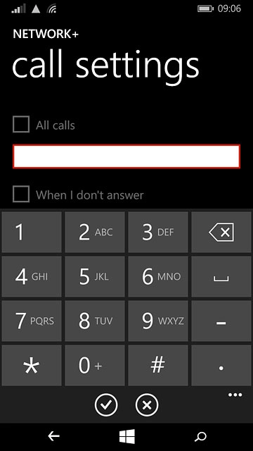 Key in +61414121121 and press the confirm icon.