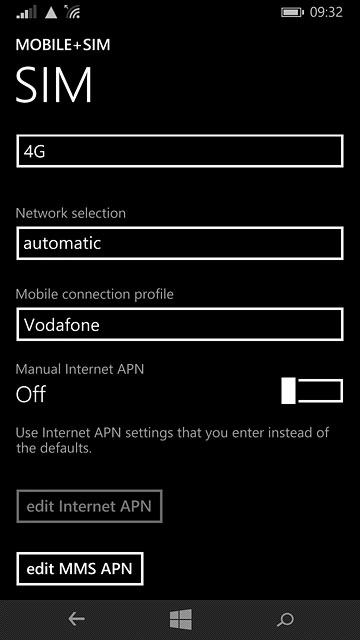 Press the home icon to return to the home screen.