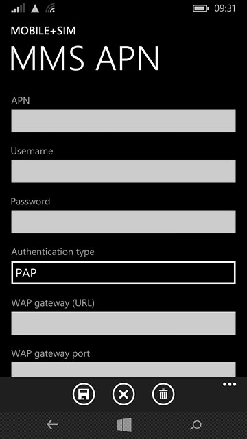 Press the drop down list below 