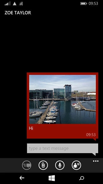 Press the home icon to return to the home screen.