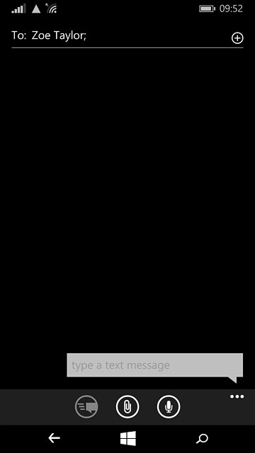 Press type a text message.Write the text for your picture message.