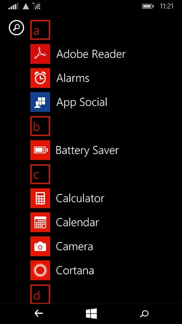 Slide your finger left across the display to open the main menu.Press Camera.
