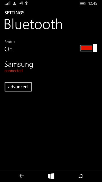 Press the home icon to return to the home screen.