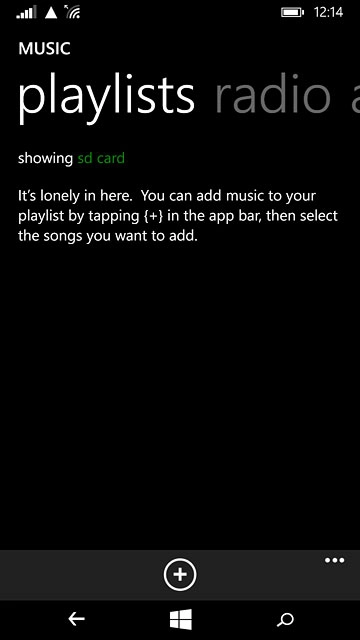 Press the new playlist icon.