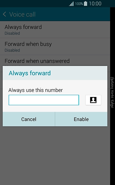 Key in +61414121121 and press Enable.
