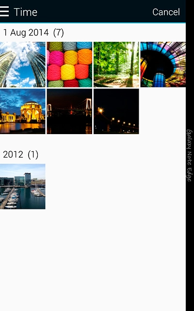 Go to the required folder.Press the required picture.