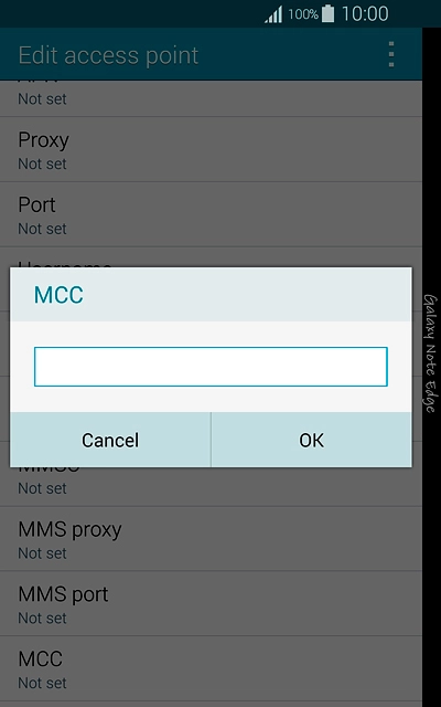 Key in 505 and press OK.