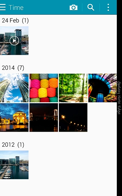 Go to the required folder.Press and hold the required file.