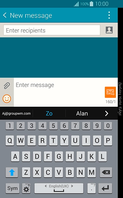 Press the letters to key in the required word.A number of words based on the letters you've keyed in are displayed.