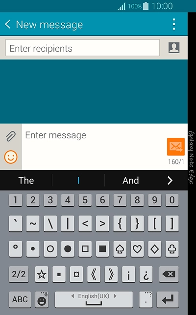 Press ABC to return to text input.