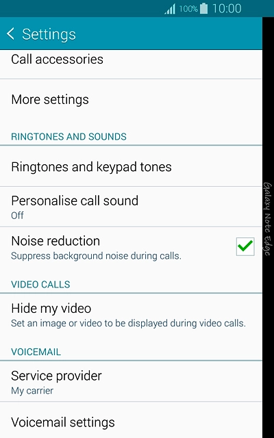 Press Voicemail settings.
