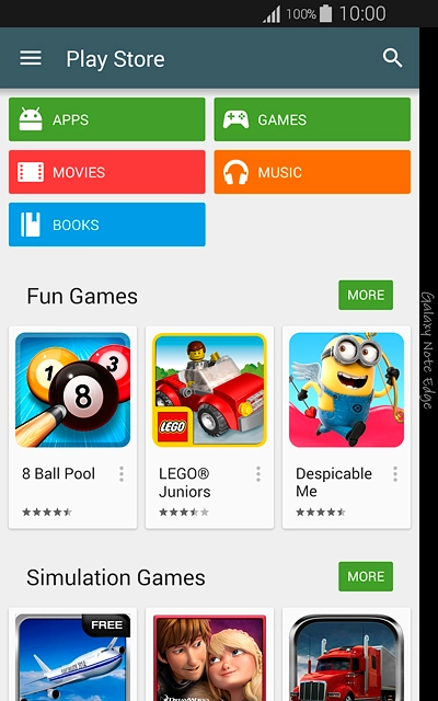 To search by name:Press the search icon.