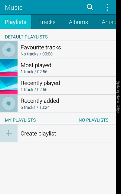 Press Create playlist.