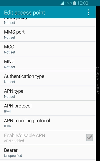 Press the menu icon.
