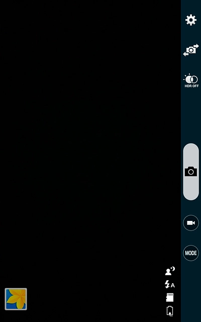 Press the settings icon.