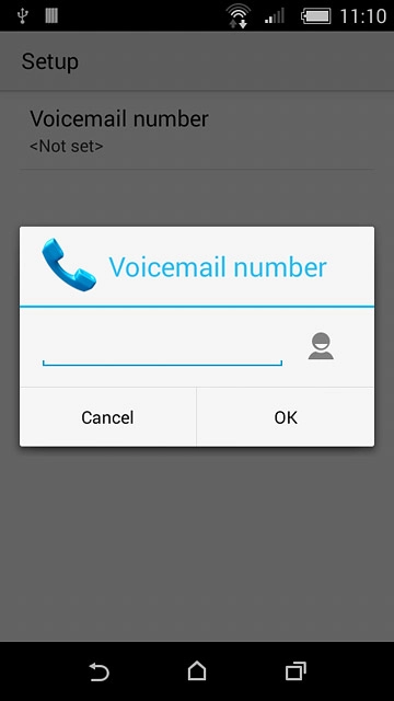 Key in +61414121121 and press OK.